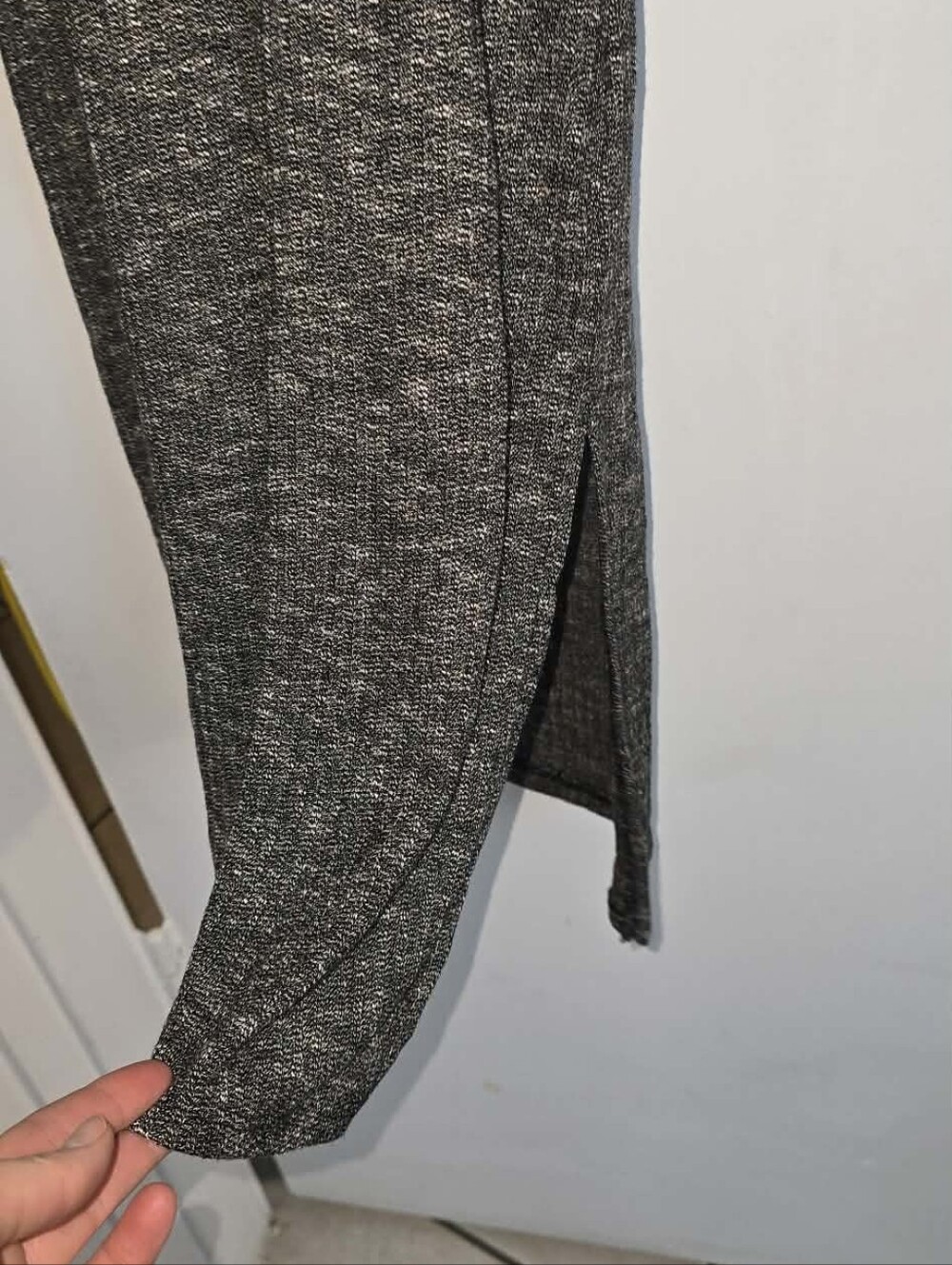 Sleeveless Gray Knit Turtleneck Midi Dress By Polly & Esther - Small - Picture 7 of 8